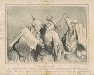Kínai csevegőpolitika alkotó: Honoré Daumier
