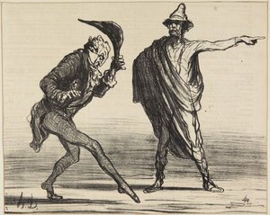„Hogyan állnak jelenleg a dolgok Toszkánában...” alkotó: Honoré Daumier
