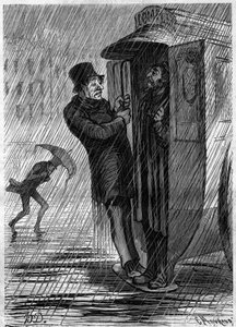 Teljes!!! Honore Daumier (1808-1879) rajzfilmje. Metszet a „” Le Monde Illustré”” 271. számában, 1862. június 21. alkotó: Honoré Daumier