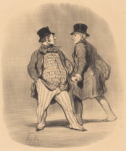 Kolléga, óvakodjon a kis bárótól... alkotó: Honoré Daumier