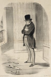 Elköltözött!... alkotó: Honoré Daumier