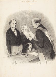 A polgármester úr előtt alkotó: Honoré Daumier