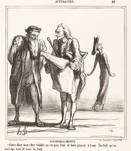A halottak párbeszéde alkotó: Honoré Daumier