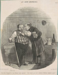 Mondd meg nekem, Ravignard, ha az asszonyaink láttak minket! ... alkotó: Honoré Daumier