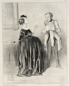 Mondd csak... a férjem... nagyon szeretném a drámámat így nevezni... alkotó: Honoré Daumier