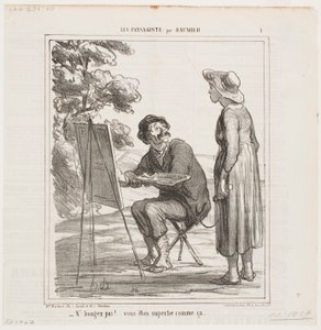 Ne mozduljon... így tökéletes... alkotó: Honoré Daumier
