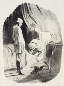 „Nos, Didine-om, eleget táncoltunk?...” alkotó: Honoré Daumier