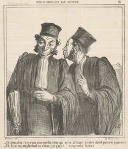 Nos, kedvesem, elveszítettél... alkotó: Honoré Daumier