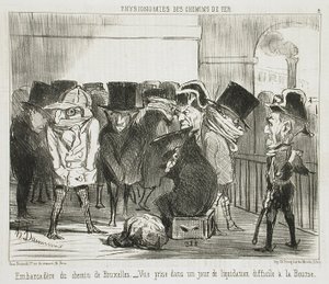 A Brüsszel felé vezető út melletti kikötő alkotó: Honoré Daumier