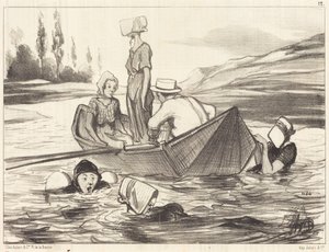 A nyílt tengeren alkotó: Honoré Daumier