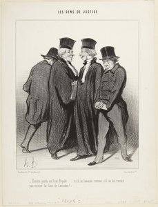 Még mindig elveszve a Királyi Bíróságon..., a Jog emberei sorozat 34. száma alkotó: Honoré Daumier