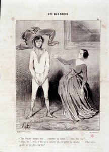 Kivonat a „Le Charivari””” „Les Bas Bleus” sorozatból” Egy olyan nő, mint én... átnyújt egy gombot? ... megőrültél! ... május 23 alkotó: Honoré Daumier