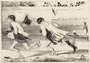Sorba... sorba... törmelékhalom! Itt a városi tanácsos! alkotó: Honoré Daumier