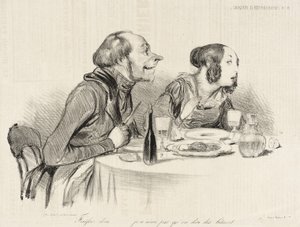 Hagyja már abba... nem szeretem, ha ostobaságokat mondanak... alkotó: Honoré Daumier