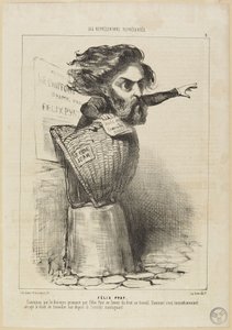 „Félix Pyat” alkotó: Honoré Daumier