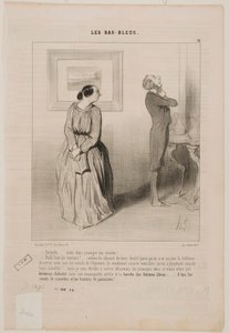 Drágám... gyere, igazítsd meg a nyakkendőmet!... alkotó: Honoré Daumier