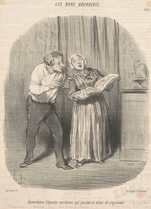 Hátránya, ha olyan nőt vesznek feleségül, akinek tehetsége van az örömszerzéshez alkotó: Honoré Daumier