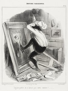 Hálátlan hazám, nem kaphatod meg művemet!... alkotó: Honoré Daumier