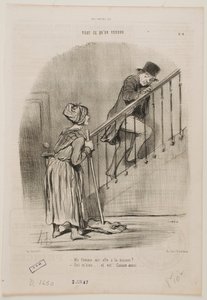 Otthon van a feleségem alkotó: Honoré Daumier