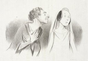 Szerelmesebben indulok el, mint… valaha… alkotó: Honoré Daumier