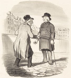 Letartóztatlak, rossz téma... alkotó: Honoré Daumier
