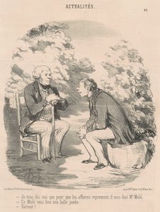 Mondom, hogy... szükségünk van Molé úrra... alkotó: Honoré Daumier