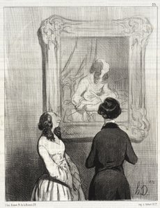 „A művész abban a pillanatban ábrázolt, amikor írok...” alkotó: Honoré Daumier