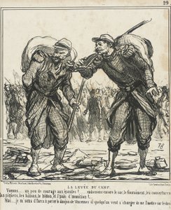A tábor felszedése alkotó: Honoré Daumier