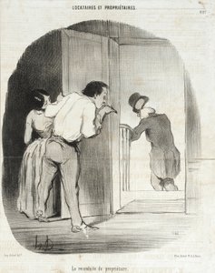 A tulajdonos hazakísérése alkotó: Honoré Daumier