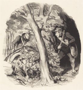 Találkozás az erdőben alkotó: Honoré Daumier
