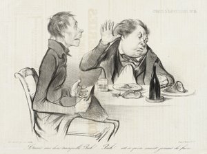 Hagyjanak már békén, bah! bah! meghal-e valaki valaha éhen... alkotó: Honoré Daumier