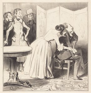 A Chevalier des Adrets a szerető... alkotó: Honoré Daumier