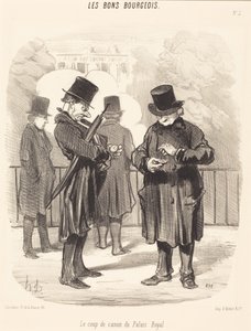 A Palais-Royal ágyúlövése alkotó: Honoré Daumier