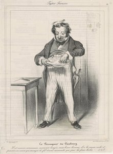 A faubourg-i parókakészítő alkotó: Honoré Daumier