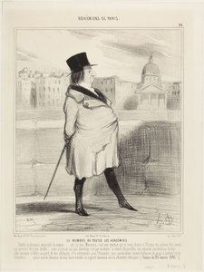 Az összes akadémia tagja (The member of all academies) alkotó: Honoré Daumier