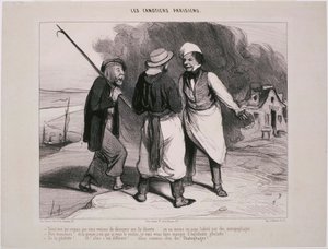 Les Canotiers Parisiens- Hé! Én, azt hittem, most fedeztük fel ... alkotó: Honoré Daumier