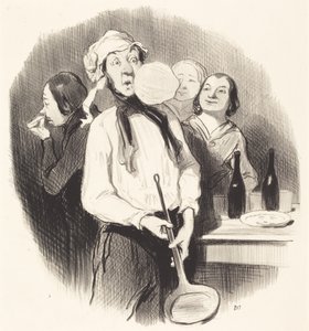 A palacsintákat alkotó: Honoré Daumier