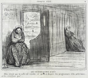 Színházak augusztusban alkotó: Honoré Daumier