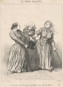 A férjek elleni felkelés... alkotó: Honoré Daumier