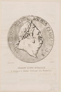 Louis-Philippe, a franciák utolsó királya, 1848 alkotó: Honoré Daumier