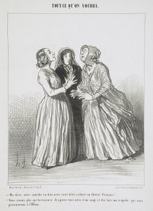 Drágám, a kétfelvonásos vígjátékunkat éppen visszautasították a Théâtre Français-ban!... alkotó: Honoré Daumier