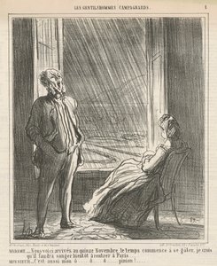 Hölgyem...Itt vagyunk...november tizenötödikén alkotó: Honoré Daumier