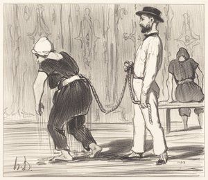 Madame Rabourdeau-nak megvan az első órája alkotó: Honoré Daumier