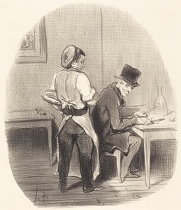 De uram, biztosíthatom, hogy ez... borjúhús!... alkotó: Honoré Daumier