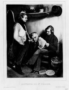 Sainte-Pelagie emlékei alkotó: Honoré Daumier