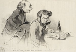 Kedves barátom, minden ceremónia nélkül jövök... alkotó: Honoré Daumier
