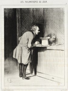 Uram, szeretnék adományozni a Batignoles-i földrengés áldozatainak… alkotó: Honoré Daumier