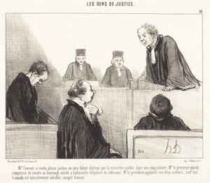 Ügyvéd úr teljes igazságot tett... alkotó: Honoré Daumier