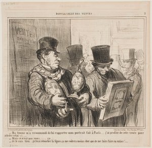 A feleségem megkért, hogy amikor Párizsban leszek, készíttessek magamról portrét alkotó: Honoré Daumier