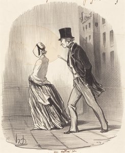 Nem, asszonyom, nem hagyom el Önt... alkotó: Honoré Daumier